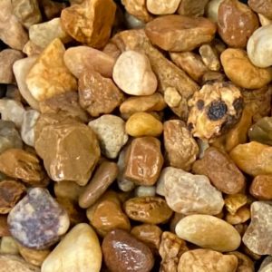 brown river rock (3/4 in)